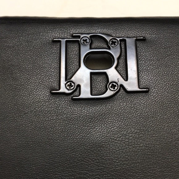 BADGLEY MISCHKA Large Diamond Quilted Crossbody Matte Studded  Letter Lock Bag - Picture 5 of 10